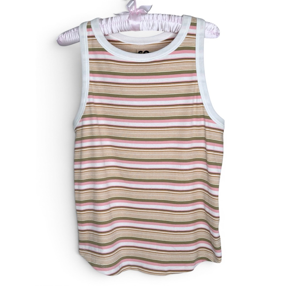 SO Women XXL‎ Ribbed Knit Y2K Tank Top High Neck